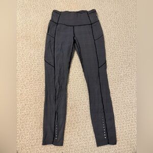 Lululemon Fast and Free 7/8 Tight- Teeny Check Print